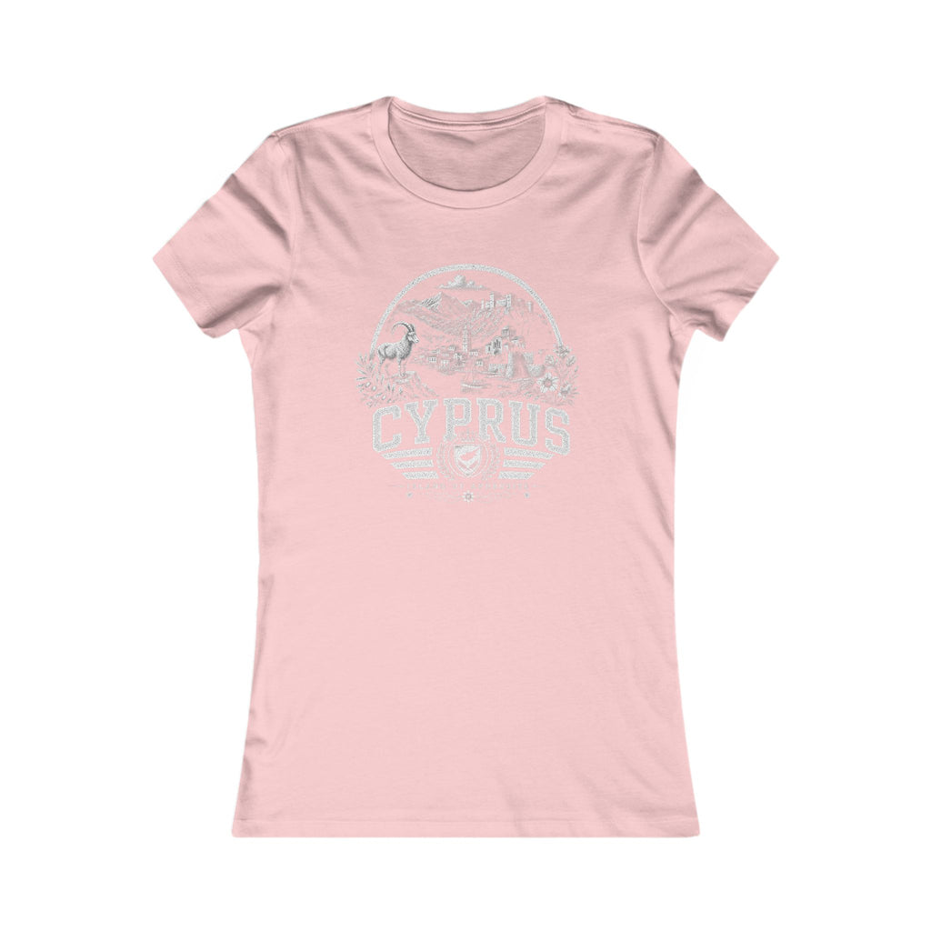 Cyprus vintage landmarks women's tee — iconic landmark design | Nameshi Destinations (view 7)