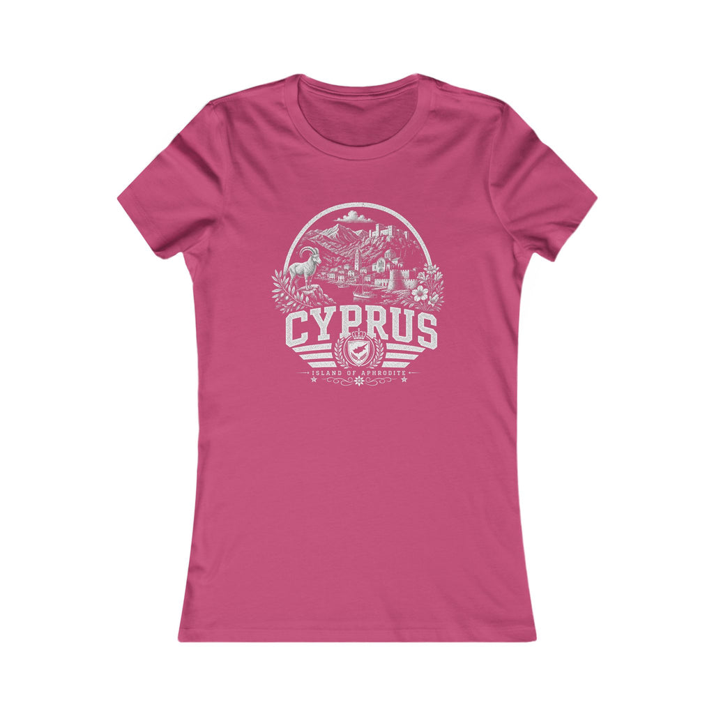 Cyprus vintage landmarks women's tee — iconic landmark design | Nameshi Destinations (view 16)