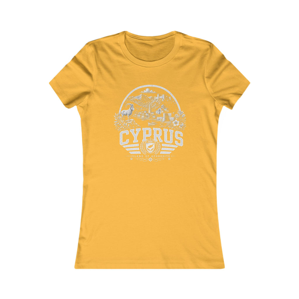 Cyprus vintage landmarks women's tee — iconic landmark design | Nameshi Destinations (view 8)