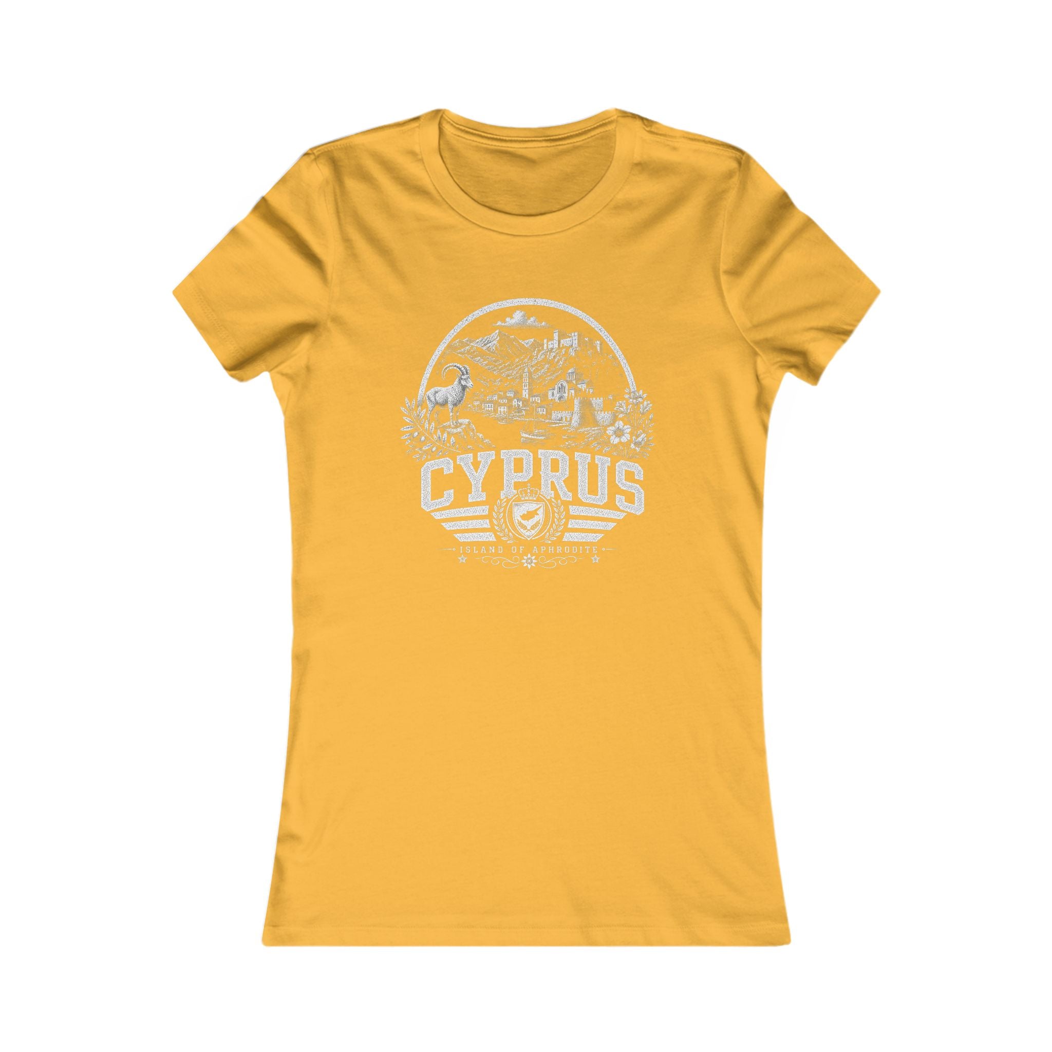 Cyprus vintage landmarks women's tee — iconic landmark design | Nameshi Destinations (view 8)