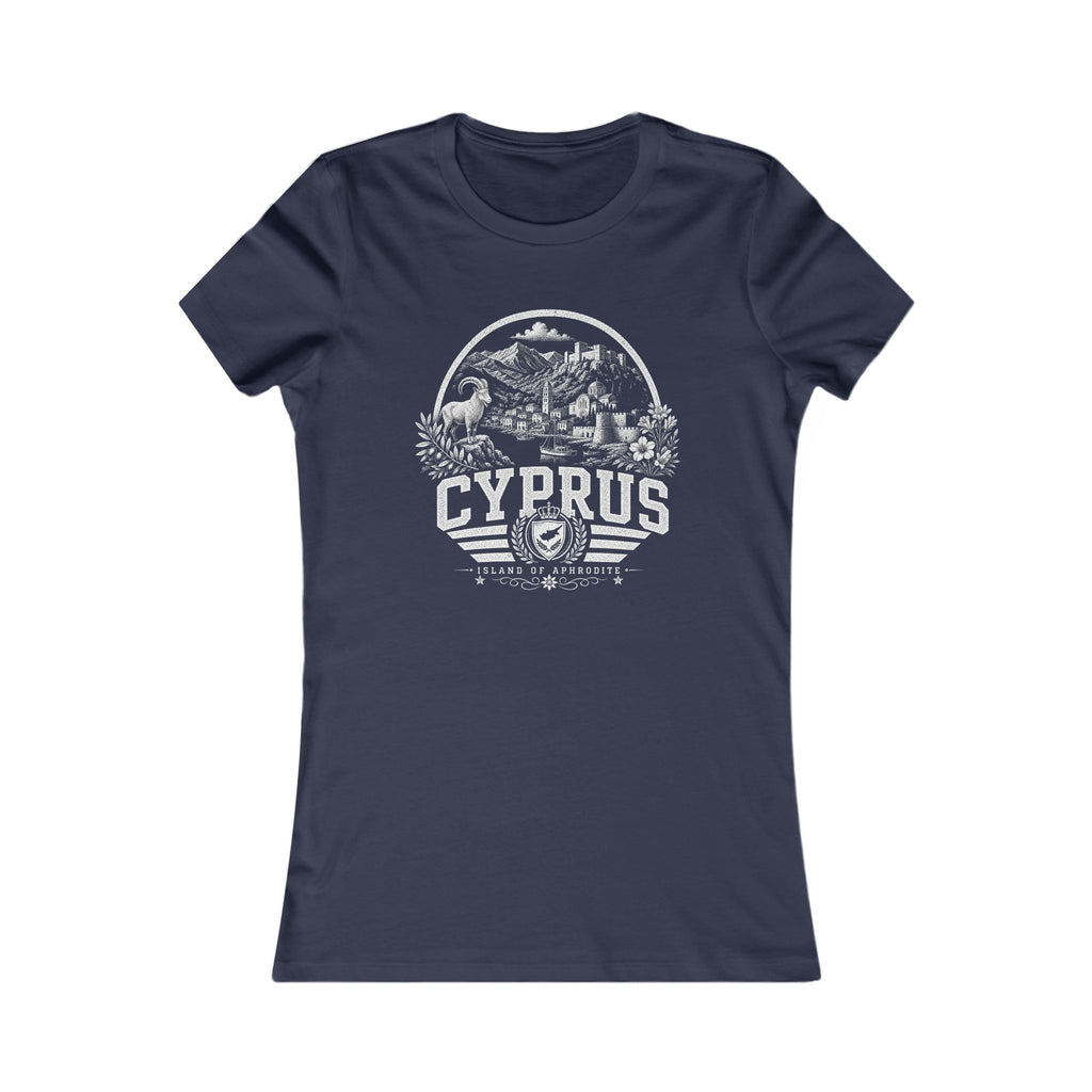 Cyprus vintage landmarks women's tee — iconic landmark design | Nameshi Destinations (view 5)