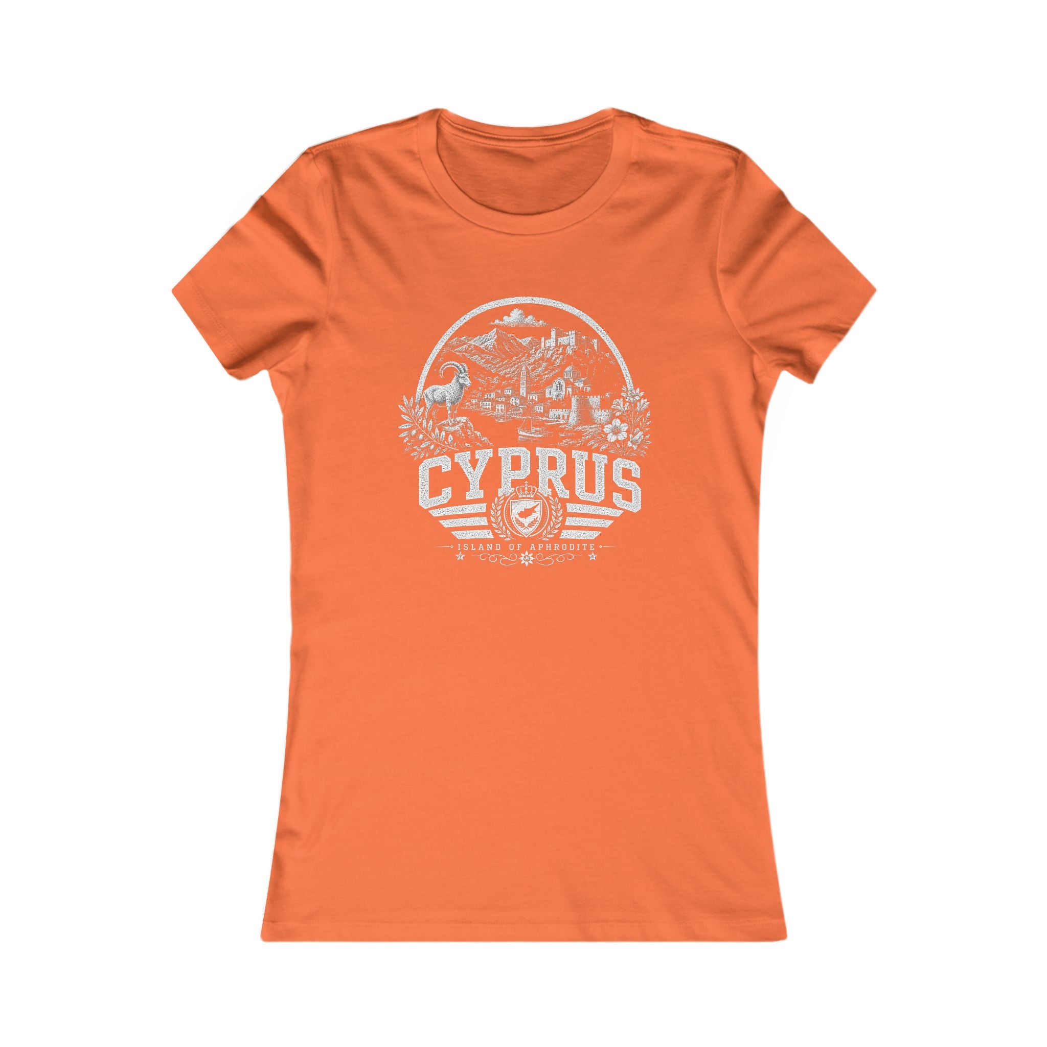 Cyprus vintage landmarks women's tee — iconic landmark design | Nameshi Destinations (view 12)
