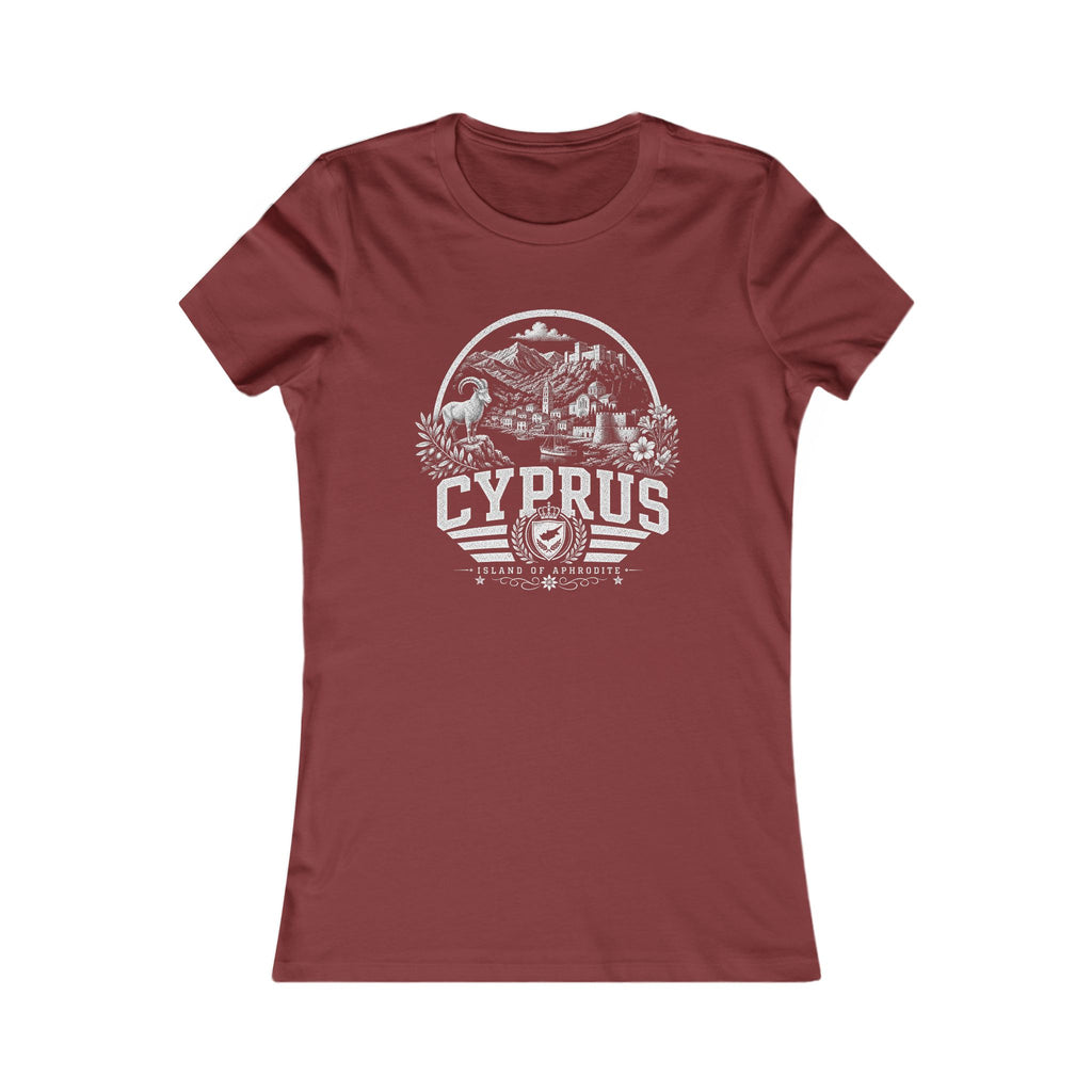 Cyprus vintage landmarks women's tee — iconic landmark design | Nameshi Destinations (view 15)