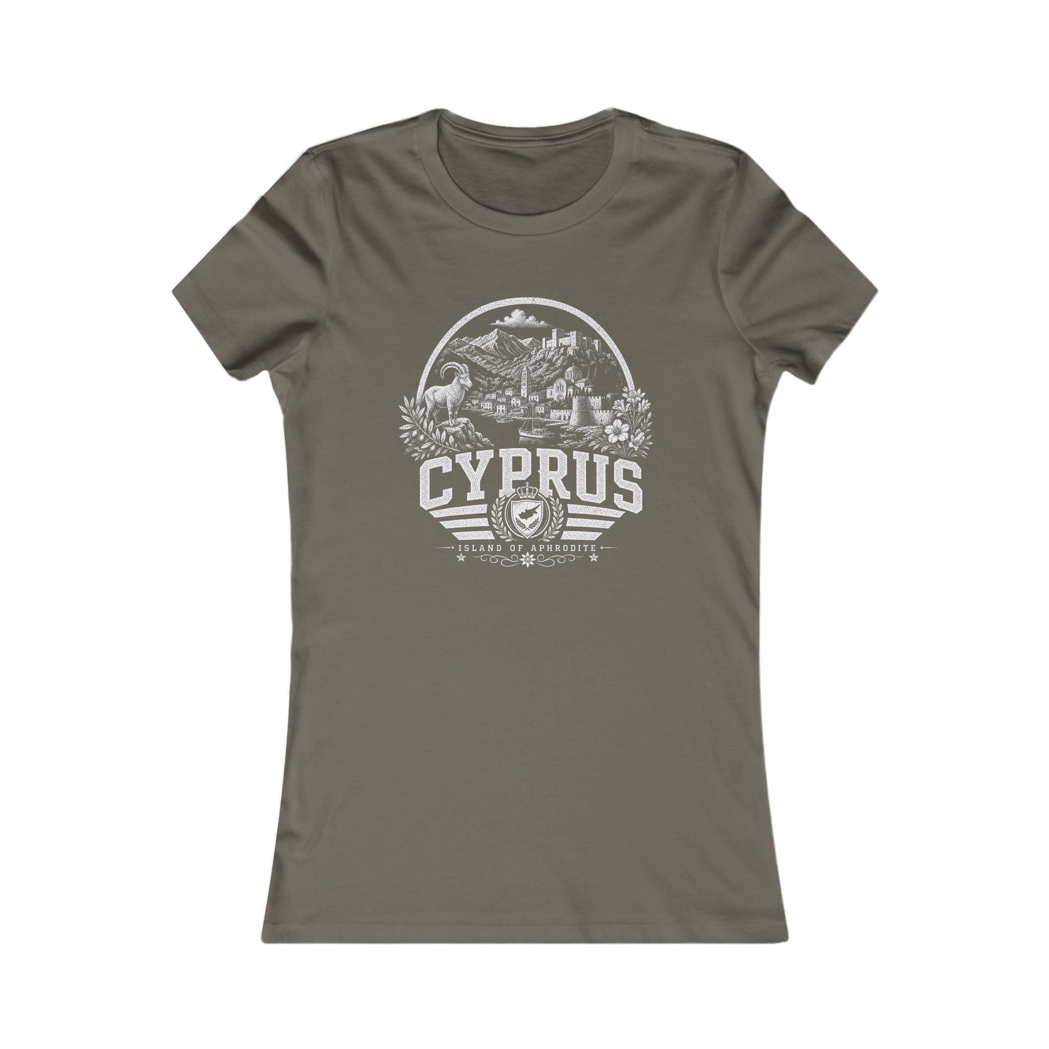 Cyprus vintage landmarks women's tee — iconic landmark design | Nameshi Destinations (view 10)