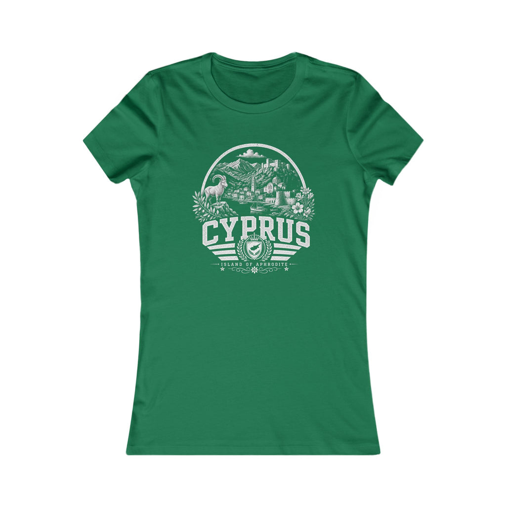 Cyprus vintage landmarks women's tee — iconic landmark design | Nameshi Destinations (view 2)
