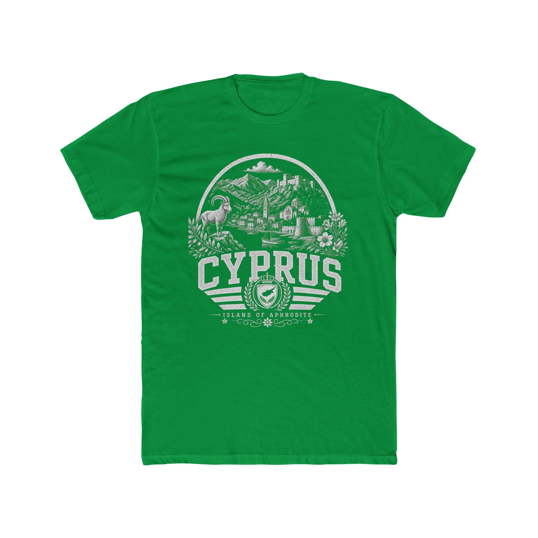 Cyprus vintage landmarks men's tee — iconic landmark design | Nameshi Destinations (view 6)
