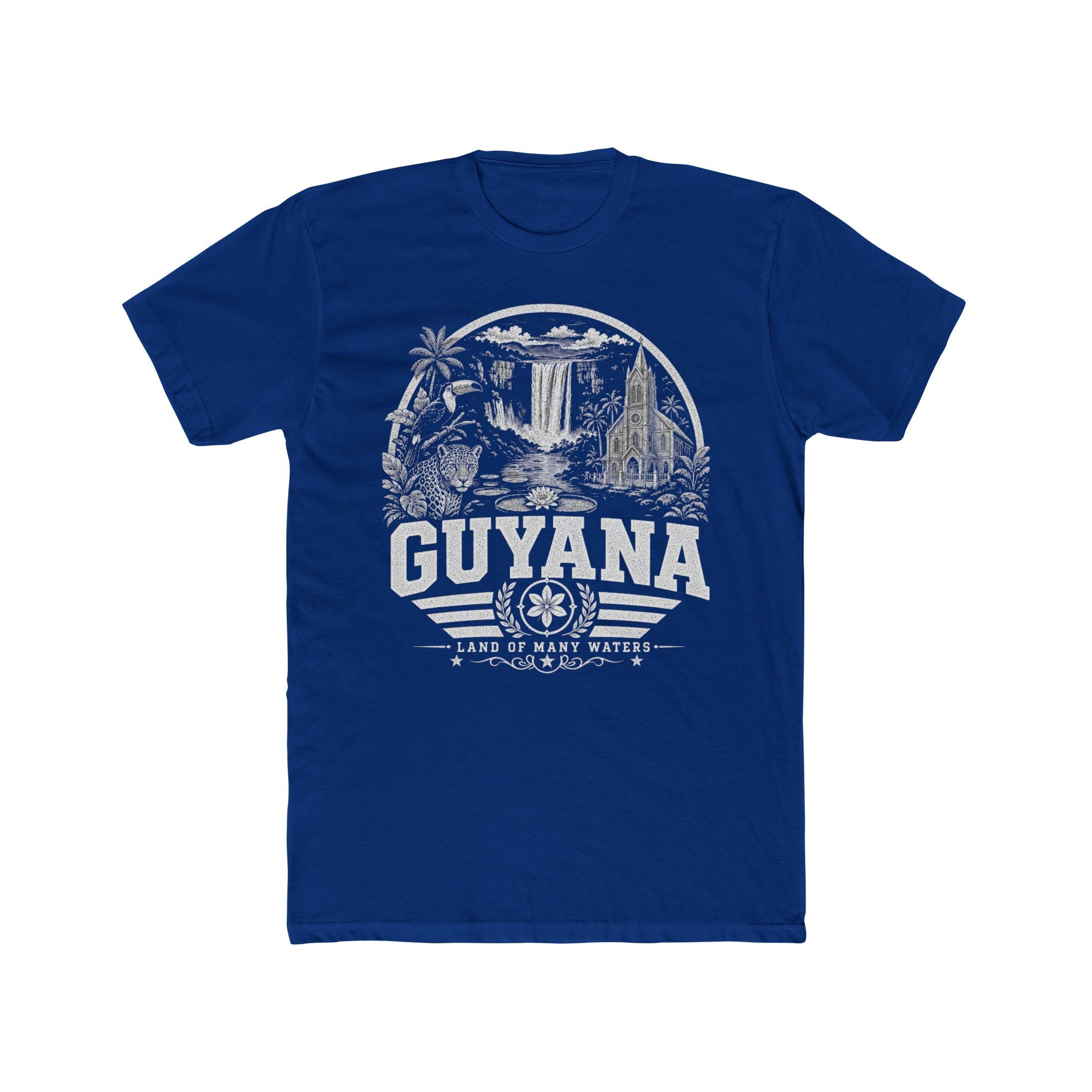 Guyana vintage landmarks men's tee — iconic landmark design | Nameshi Destinations (view 11)