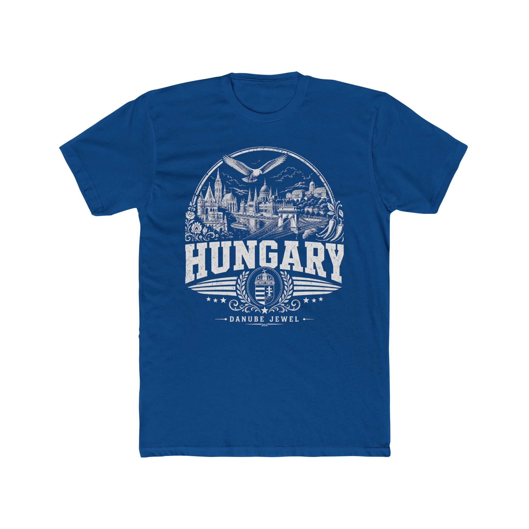 Hungary vintage landmarks men's tee — iconic landmark design | Nameshi Destinations (view 10)