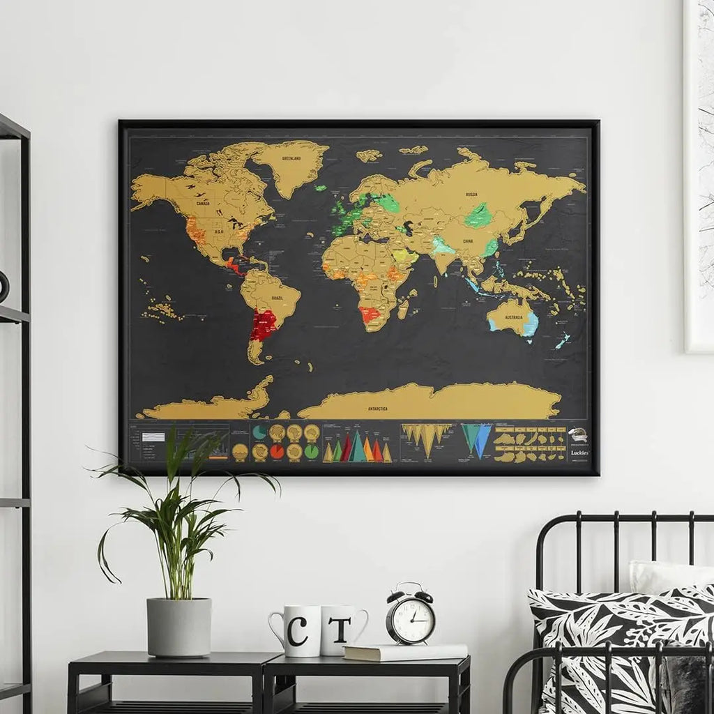 Scratch-Off World Travel Map — Track Every Adventure