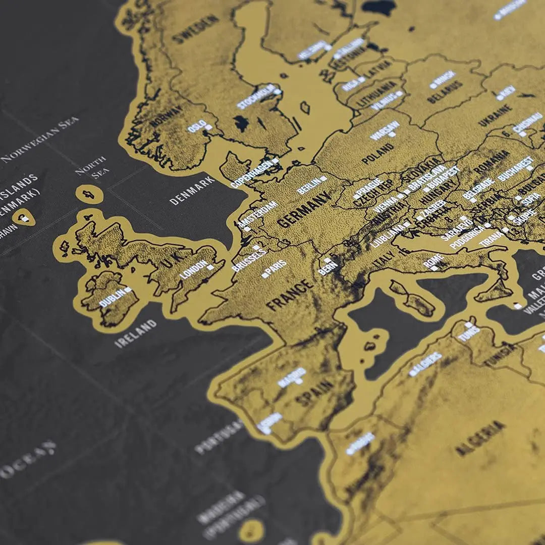 Scratch-Off World Travel Map — Track Every Adventure