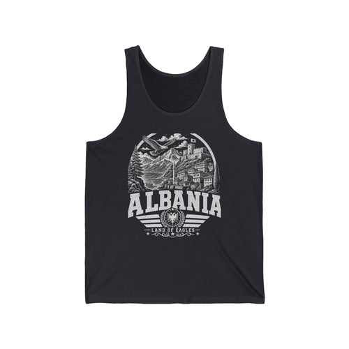 Albania Men's Tank Top — Dark Grey