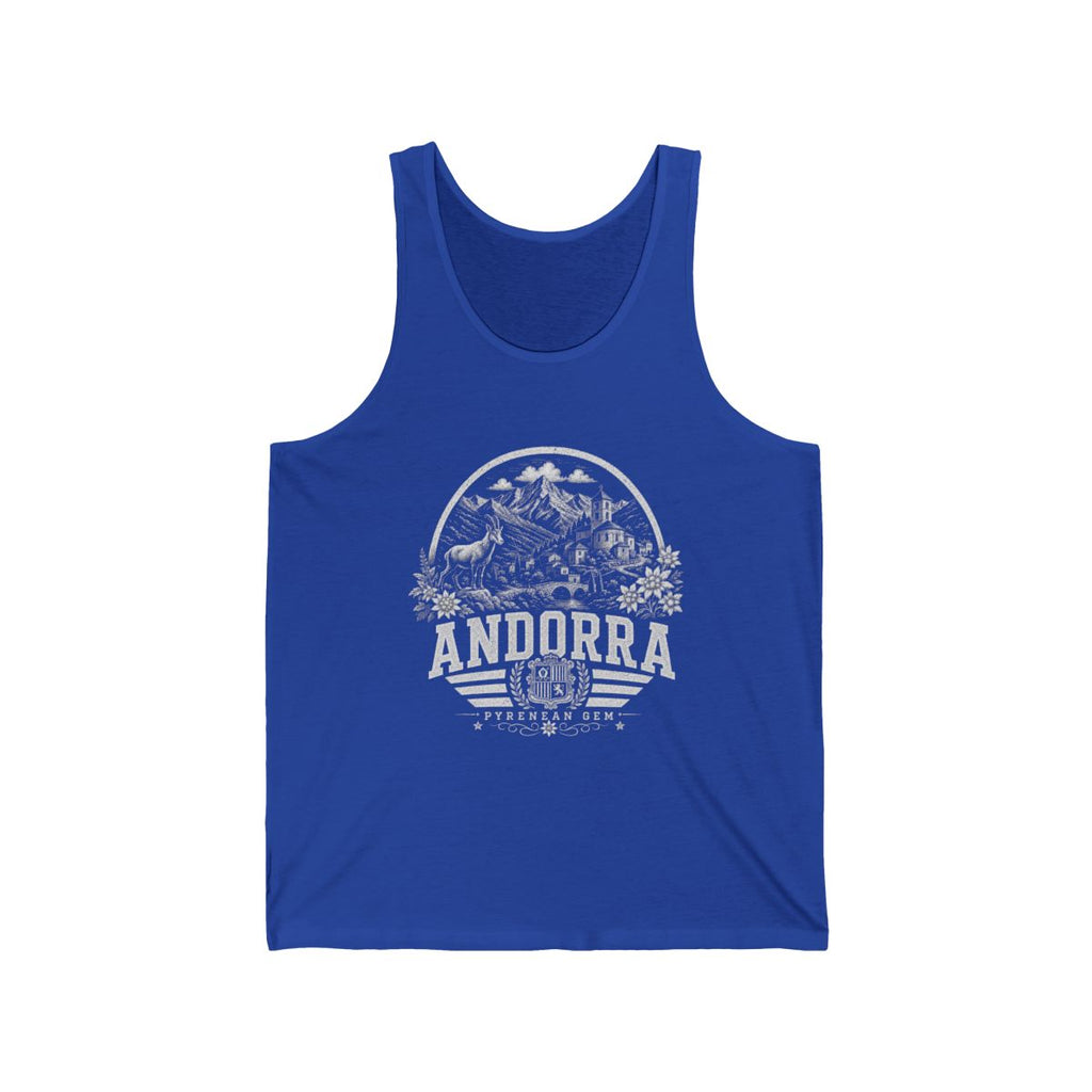 Andorra Men's Tank Top — True Royal (front)