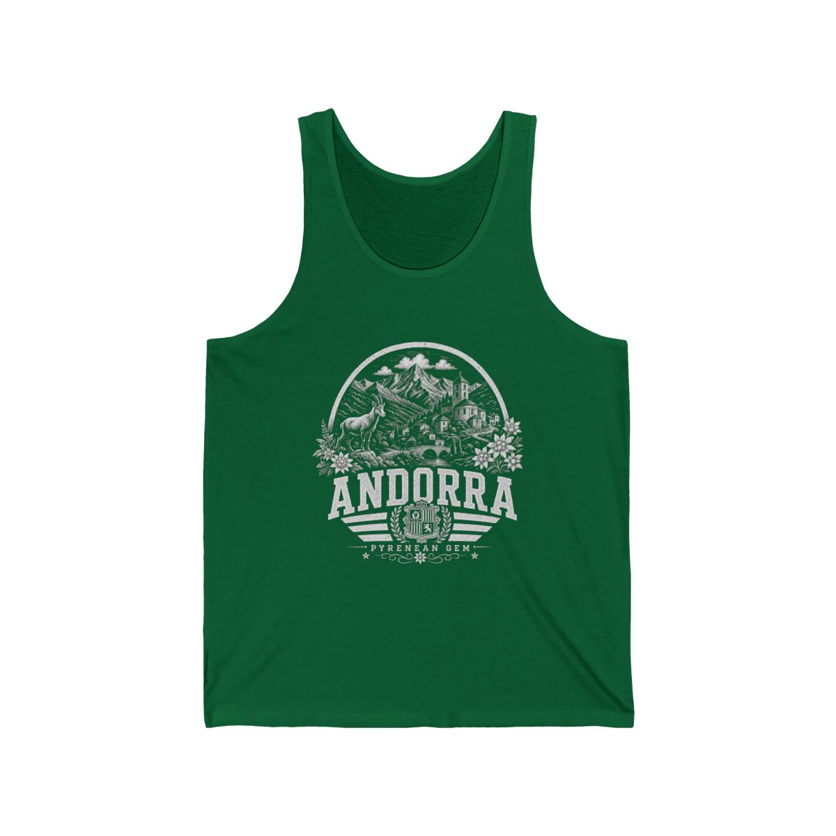 Andorra Men's Tank Top — Kelly (front)