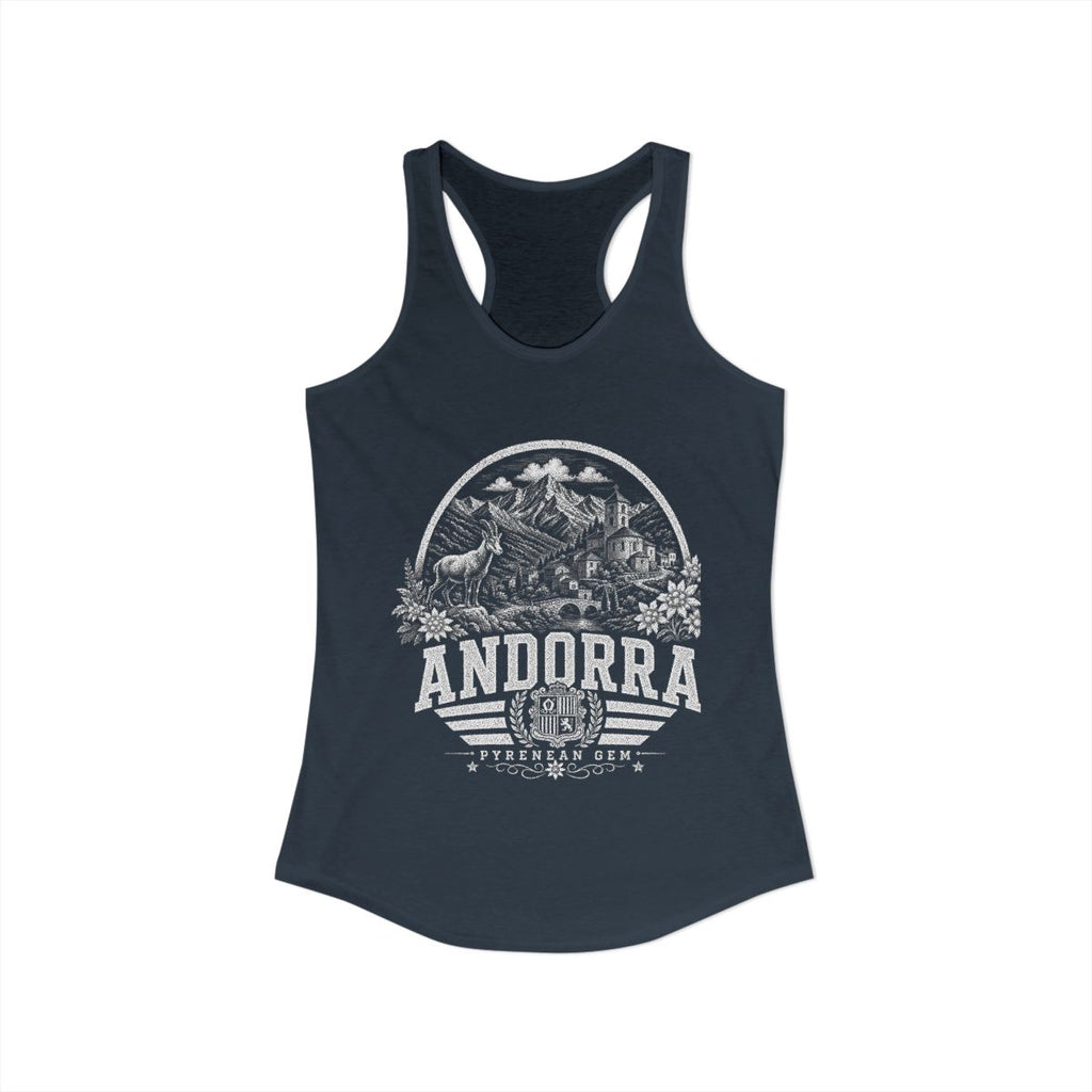 Andorra Women's Tank Top — Solid Indigo (front)