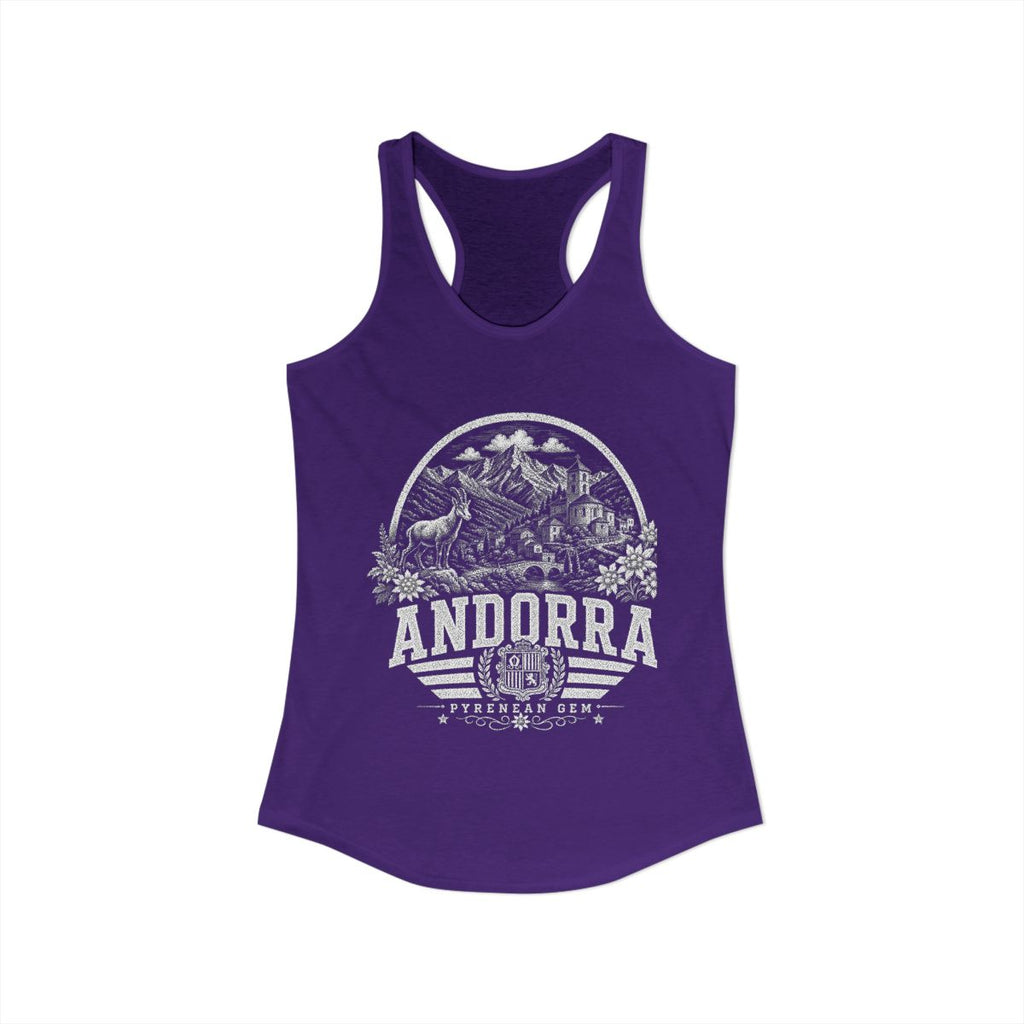 Andorra Women's Tank Top — Solid Purple Rush (front)