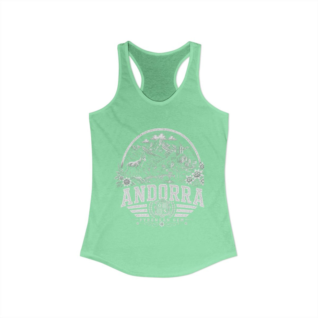Andorra Women's Tank Top — Solid Mint (front)