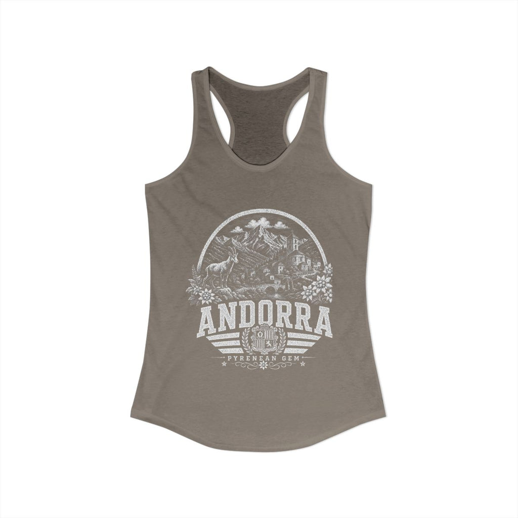 Andorra Women's Tank Top — Solid Warm Gray (front)
