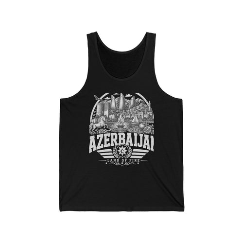 Azerbaijan Men's Tank Top — Black