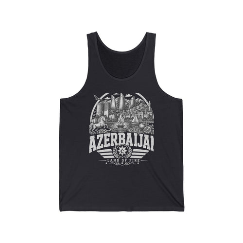 Azerbaijan Men's Tank Top — Dark Grey