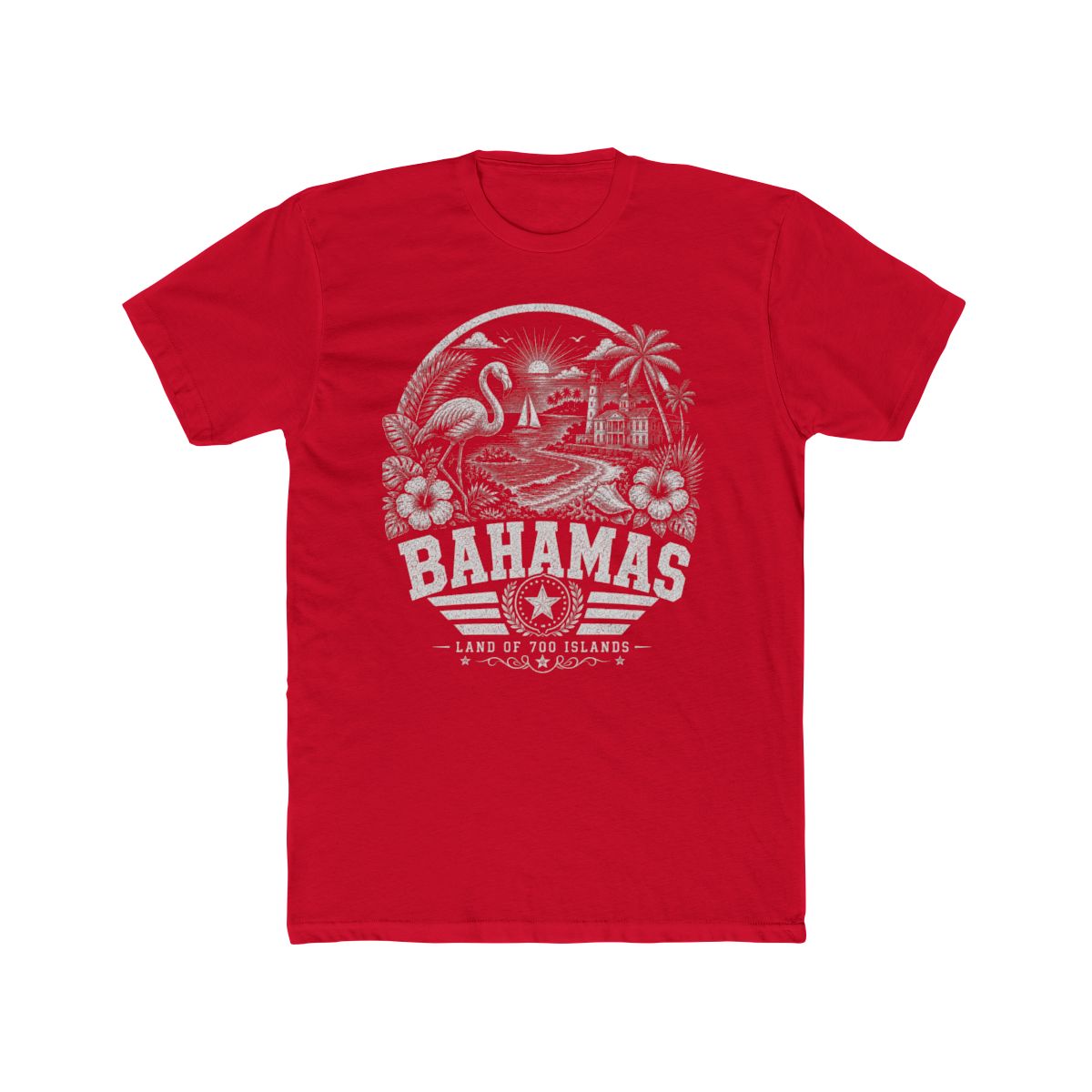 Bahamas vintage landmarks men's tee — iconic landmark design | Nameshi Destinations (view 15)