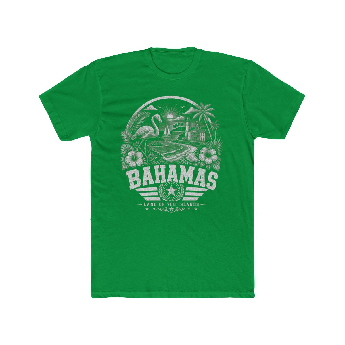 Bahamas vintage landmarks men's tee — iconic landmark design | Nameshi Destinations (view 6)