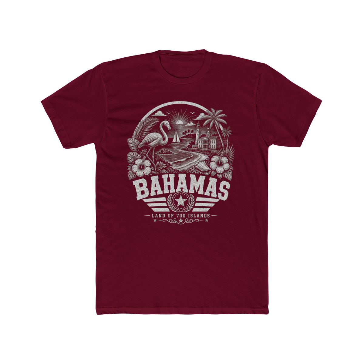 Bahamas vintage landmarks men's tee — iconic landmark design | Nameshi Destinations (view 14)