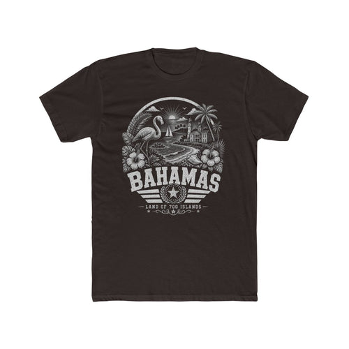 Bahamas vintage landmarks men's tee — iconic landmark design | Nameshi Destinations (view 1)