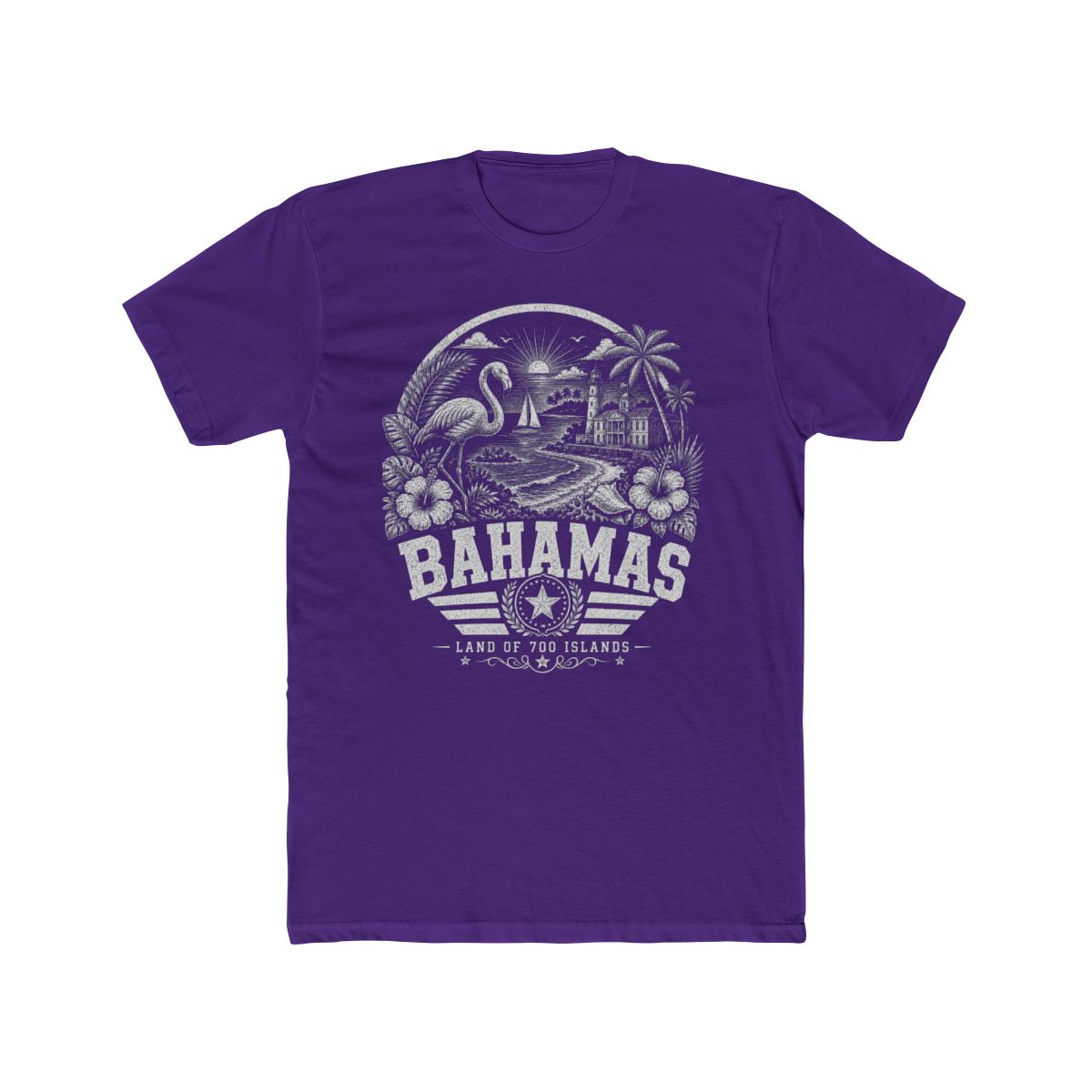 Bahamas vintage landmarks men's tee — iconic landmark design | Nameshi Destinations (view 13)
