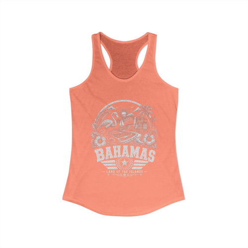 Bahamas vintage landmarks tank top — iconic landmark design | Nameshi Destinations (view 1)