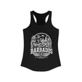Barbados vintage landmarks tank top — iconic landmark design | Nameshi Destinations (view 2)