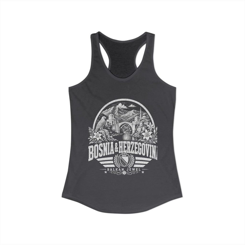 Bosnia y Herzegovina vintage landmarks tank top — iconic landmark design | Nameshi Destinations (view 29)