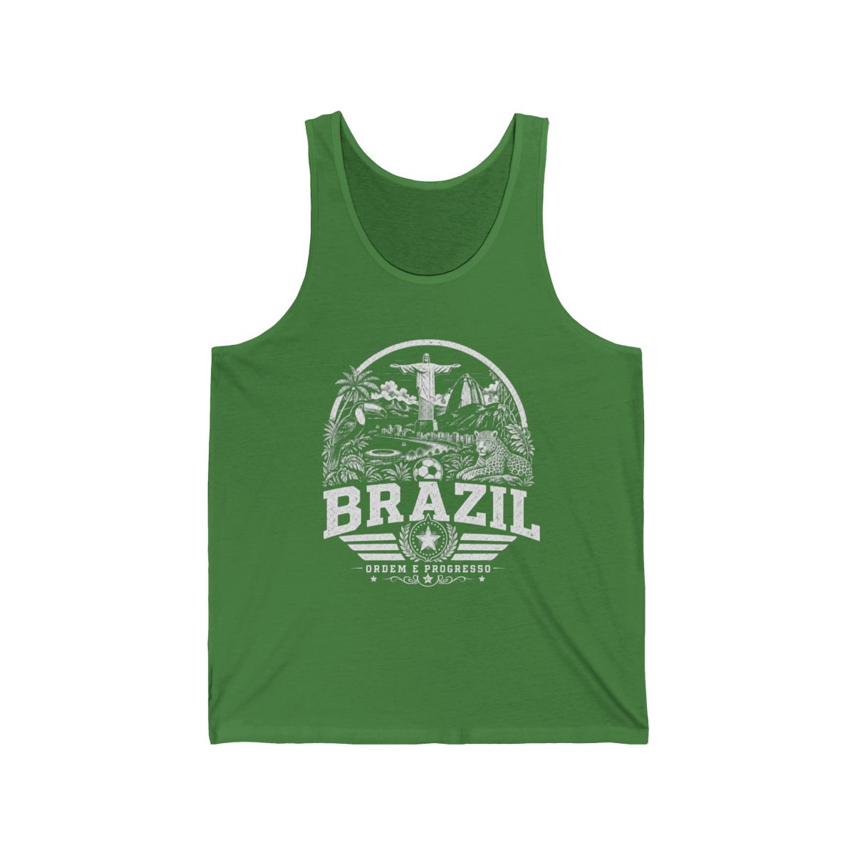 Brazil vintage landmarks men's tee — iconic landmark design | Nameshi Destinations (view 3)