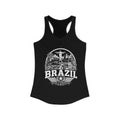 Brazil vintage landmarks tank top — iconic landmark design | Nameshi Destinations (view 2)