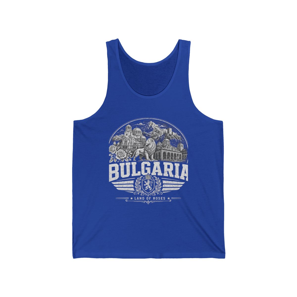 Bulgaria vintage landmarks men's tee — iconic landmark design | Nameshi Destinations (view 6)