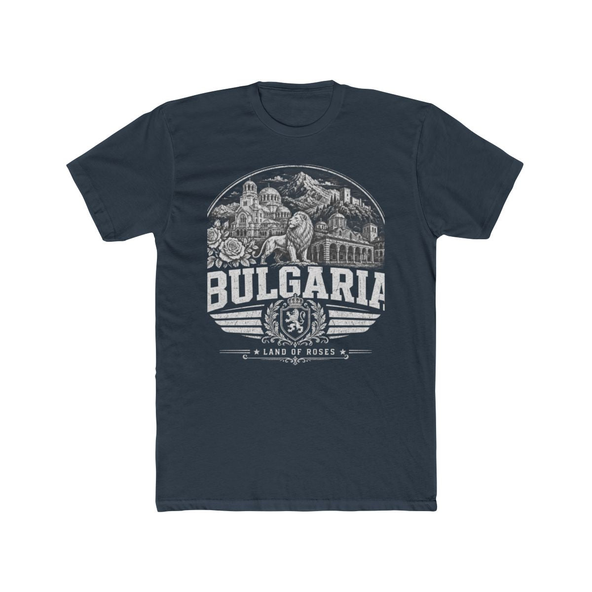 Bulgaria vintage landmarks men's tee — iconic landmark design | Nameshi Destinations (view 9)
