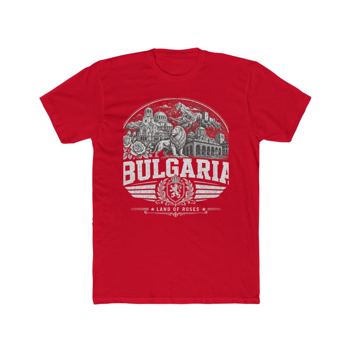 Bulgaria vintage landmarks men's tee — iconic landmark design | Nameshi Destinations (view 16)