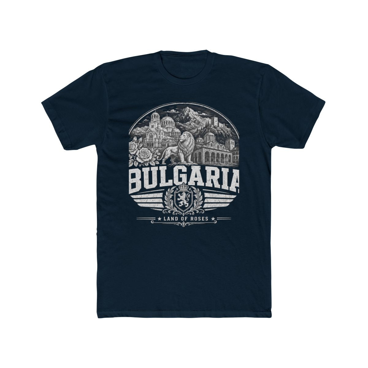 Bulgaria vintage landmarks men's tee — iconic landmark design | Nameshi Destinations (view 13)