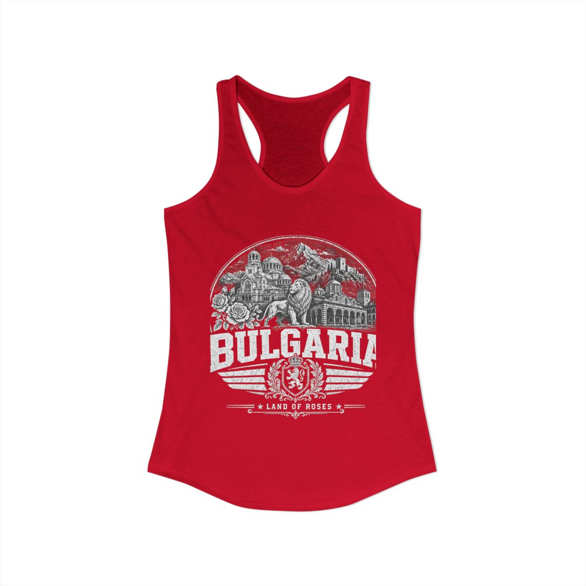 Bulgaria vintage landmarks tank top — iconic landmark design | Nameshi Destinations (view 16)