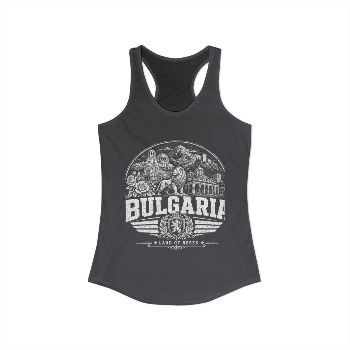 Bulgaria vintage landmarks tank top — iconic landmark design | Nameshi Destinations (view 12)
