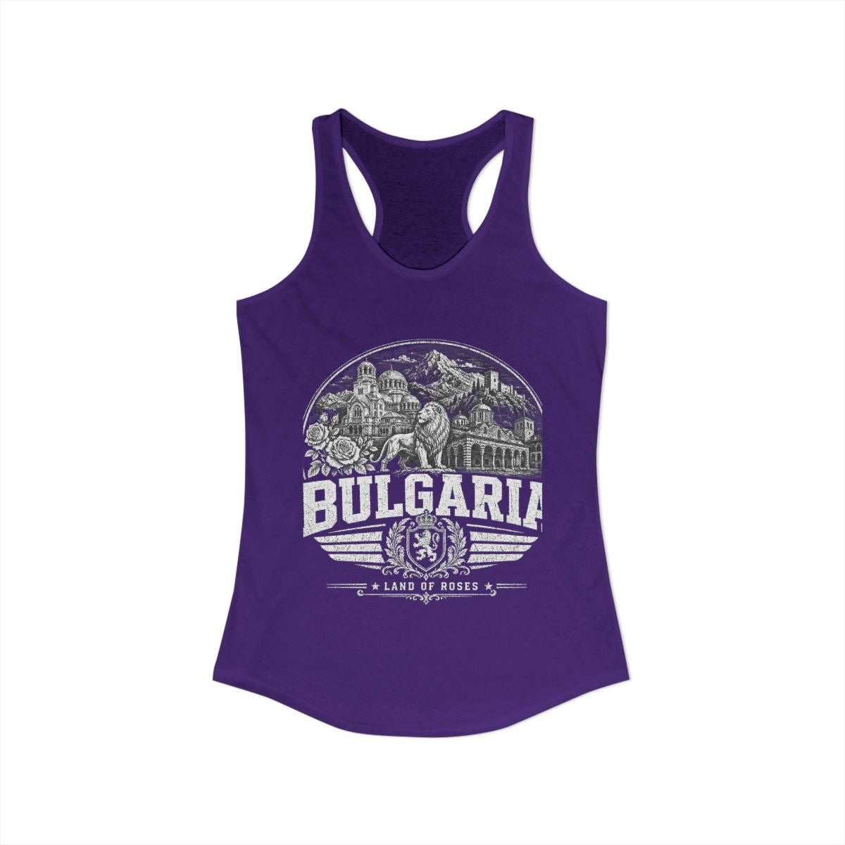 Bulgaria vintage landmarks tank top — iconic landmark design | Nameshi Destinations (view 13)