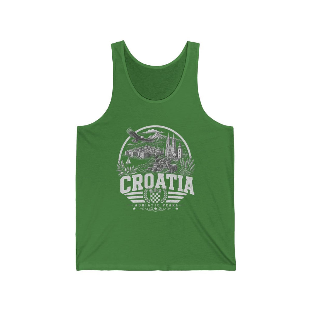 Croatia Men's Tank Top — Leaf (front)