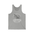 Croatia Men's Tank Top — Athletic Heather (front)