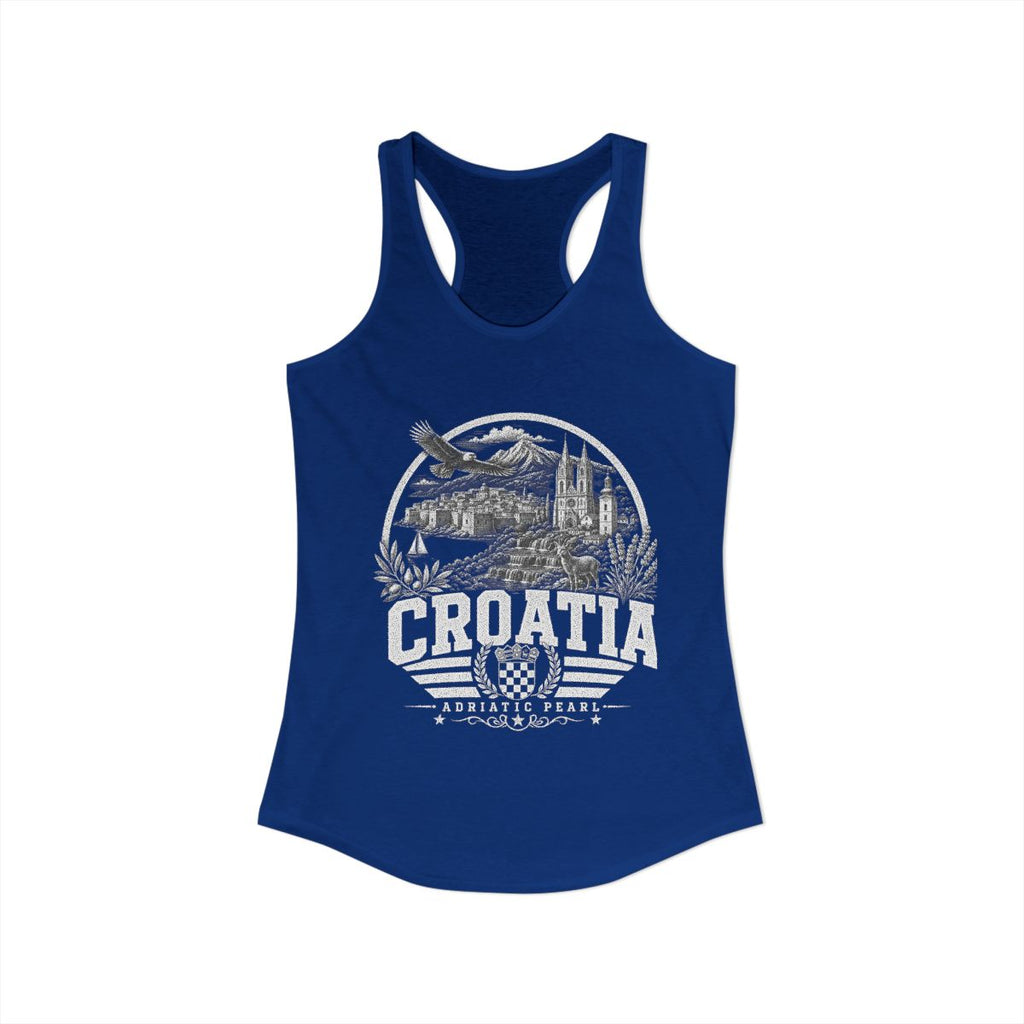 Croatia vintage landmarks tank top — iconic landmark design | Nameshi Destinations (view 19)