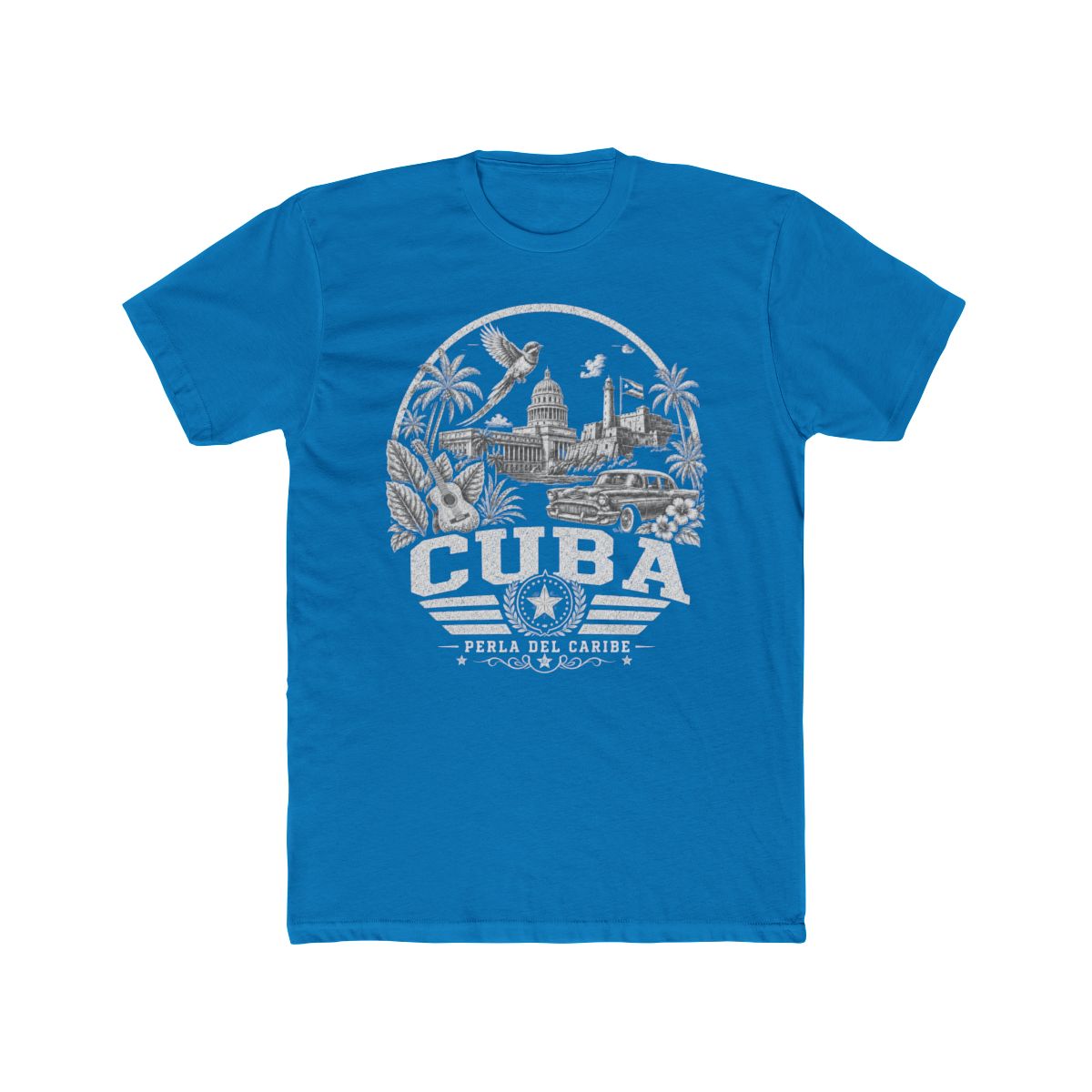 Cuba vintage landmarks men's tee — iconic landmark design | Nameshi Destinations (view 9)