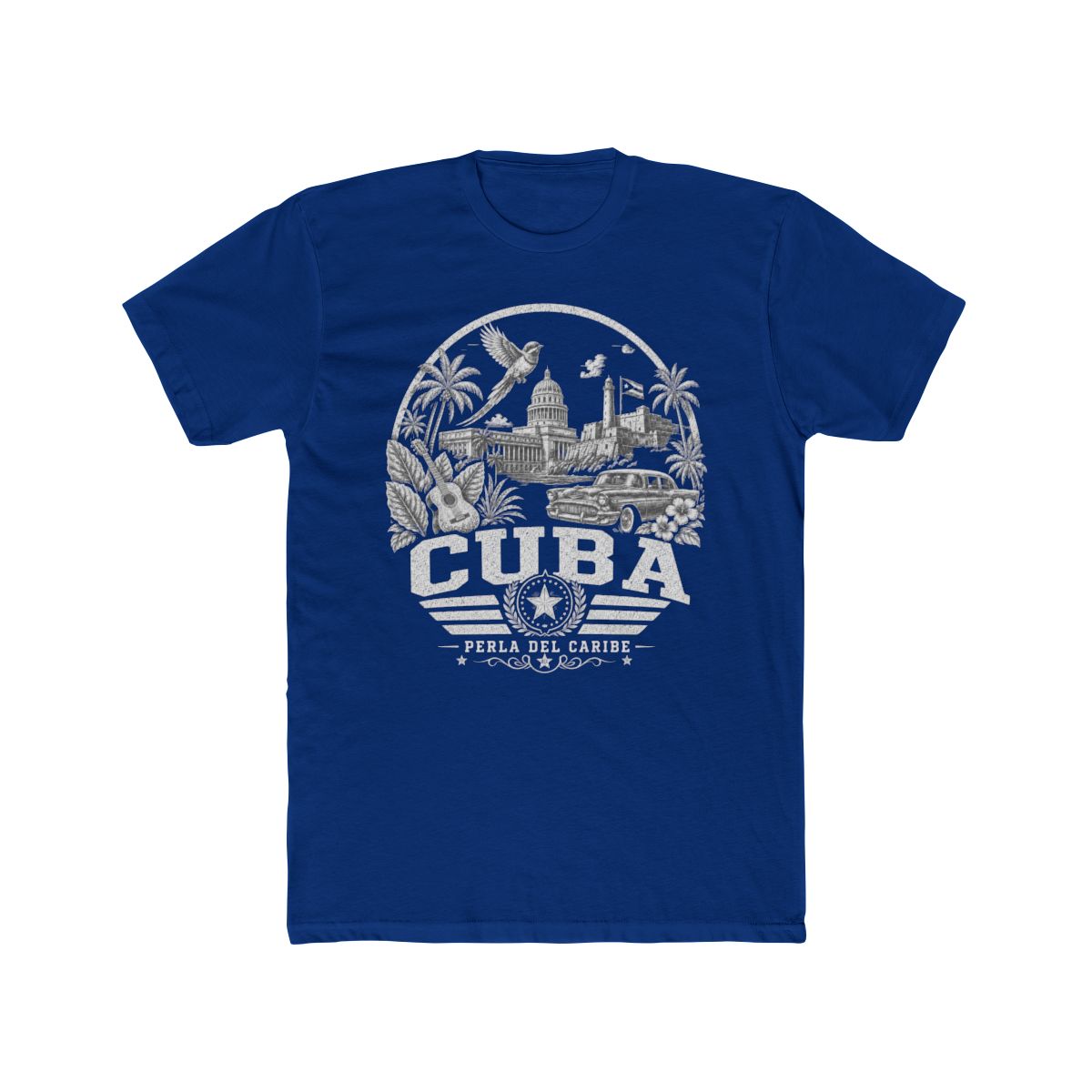 Cuba vintage landmarks men's tee — iconic landmark design | Nameshi Destinations (view 11)