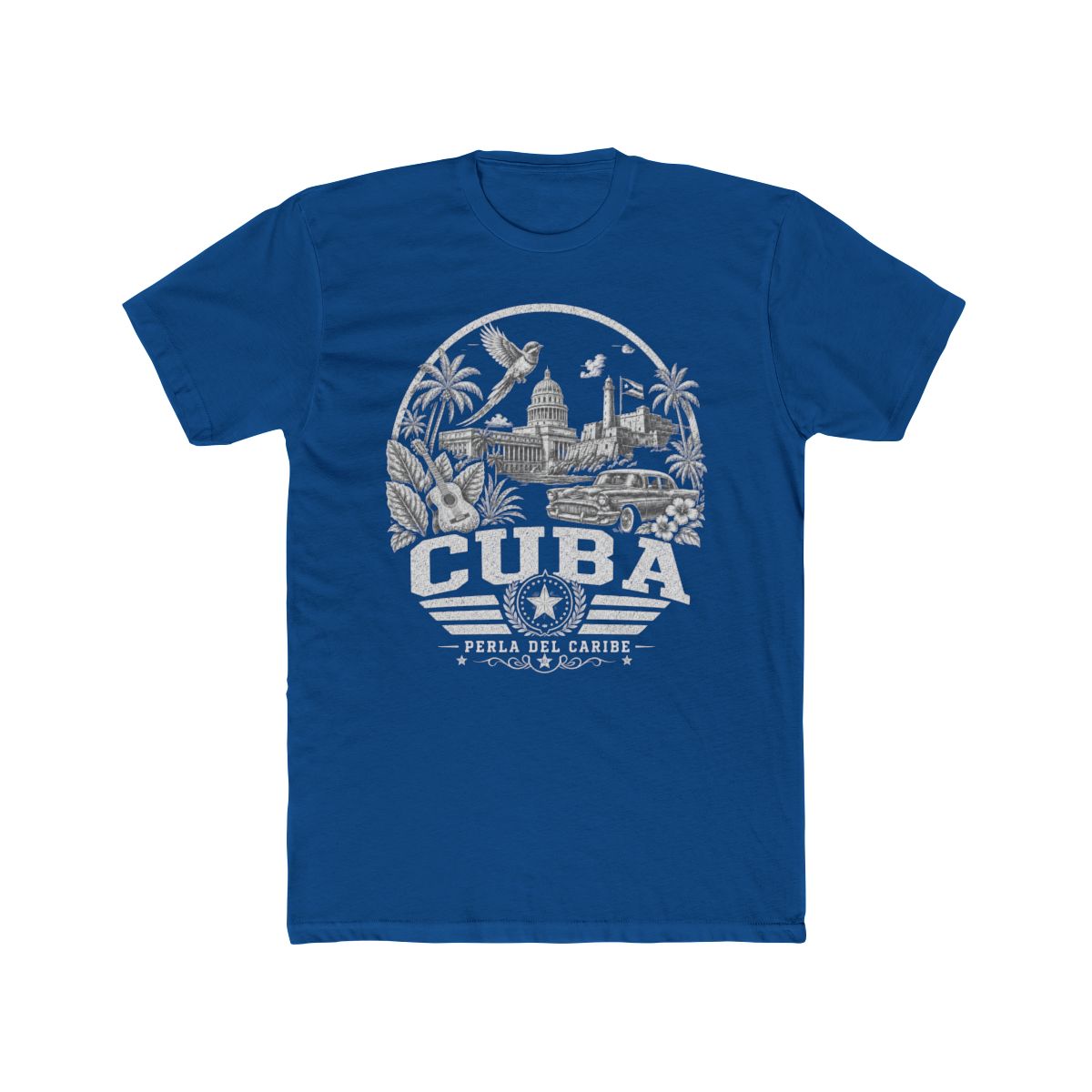 Cuba vintage landmarks men's tee — iconic landmark design | Nameshi Destinations (view 10)