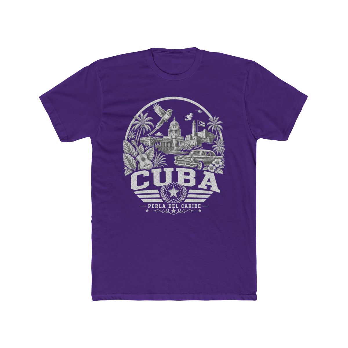 Cuba vintage landmarks men's tee — iconic landmark design | Nameshi Destinations (view 13)