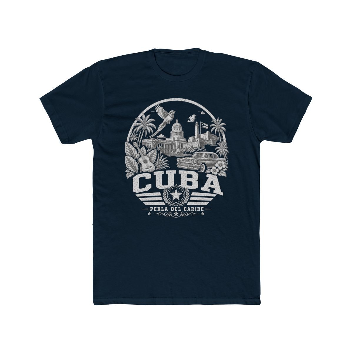 Cuba vintage landmarks men's tee — iconic landmark design | Nameshi Destinations (view 12)