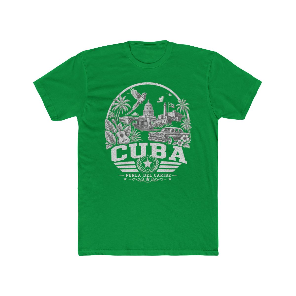 Cuba vintage landmarks men's tee — iconic landmark design | Nameshi Destinations (view 6)