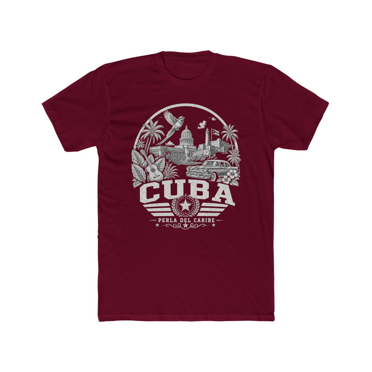 Cuba vintage landmarks men's tee — iconic landmark design | Nameshi Destinations (view 14)